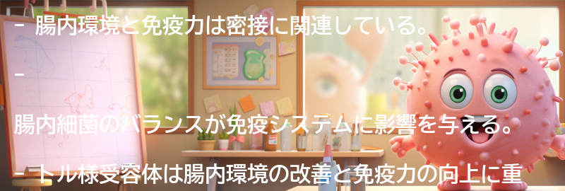 腸内環境と免疫力の関係性の解説の要点まとめ