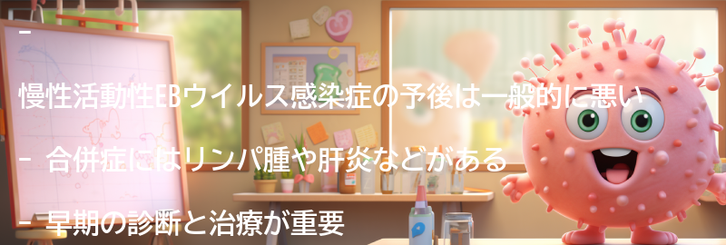 慢性活動性EBウイルス感染症の予後と合併症についての要点まとめ