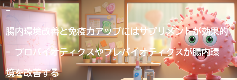 腸内環境改善と免疫力アップのためのサプリメントの要点まとめ