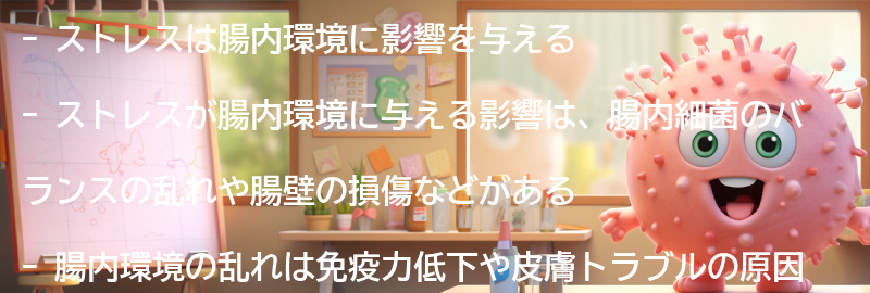 ストレスと腸内環境の関係の要点まとめ