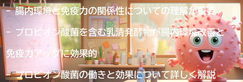 腸内環境と免疫力の関係性の理解の要点まとめ