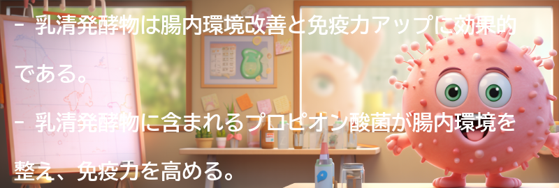 乳清発酵物の効果とは？の要点まとめ