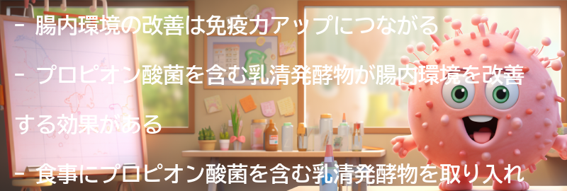 腸内環境改善と免疫力アップのための食事の工夫の要点まとめ