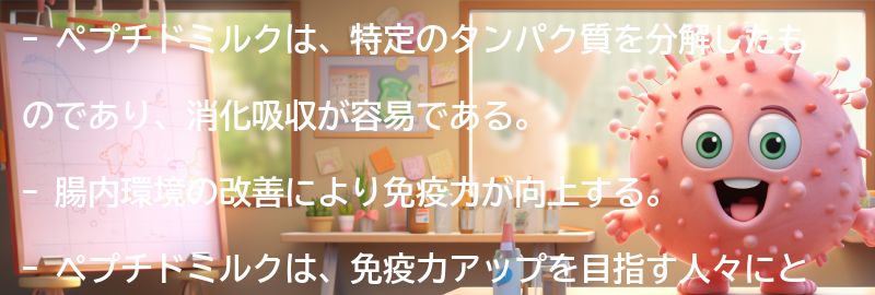 ペプチドミルクとは何か？の要点まとめ