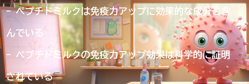 ペプチドミルクの免疫力アップ効果についての要点まとめ
