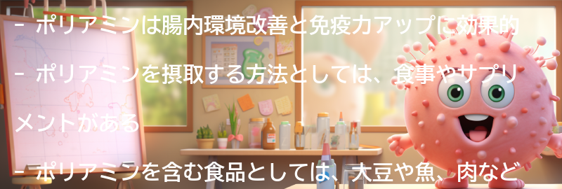 ポリアミンを取り入れた健康的な生活のススメの要点まとめ