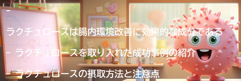 ラクチュロースを取り入れた成功事例の紹介の要点まとめ