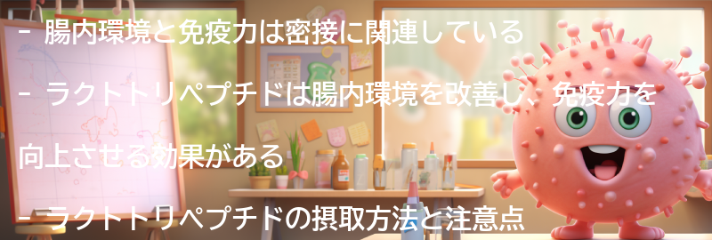 腸内環境と免疫力の関係性の要点まとめ