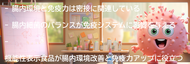 腸内環境と免疫力の関係とは？の要点まとめ