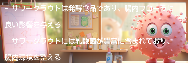 サワークラウトが腸内フローラに与える効果の要点まとめ