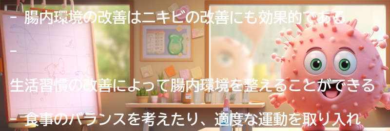 腸内環境改善のための生活習慣の改善方法の要点まとめ