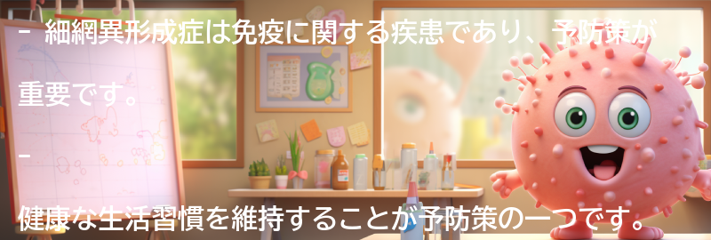 細網異形成症の予防策と生活の質の向上の要点まとめ