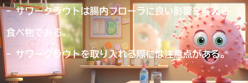 サワークラウトを取り入れた食事の注意点の要点まとめ
