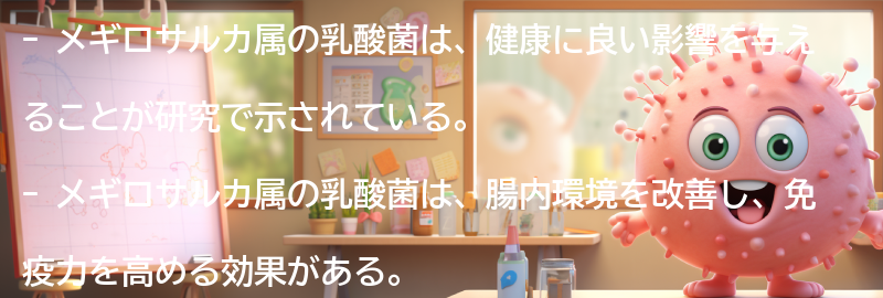 メギロサルカ属の乳酸菌に関する最新研究と情報の要点まとめ