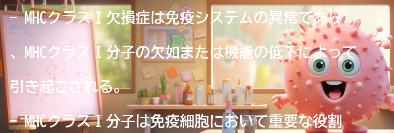 MHCクラスⅠ欠損症と免疫システムの関係の要点まとめ