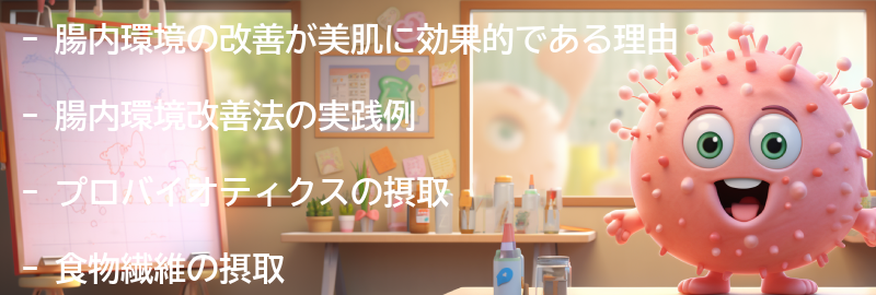 美肌に効果的な腸内環境改善法の実践例の要点まとめ