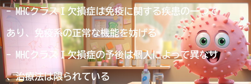 MHCクラスⅠ欠損症の予後と生活の質の向上方法の要点まとめ