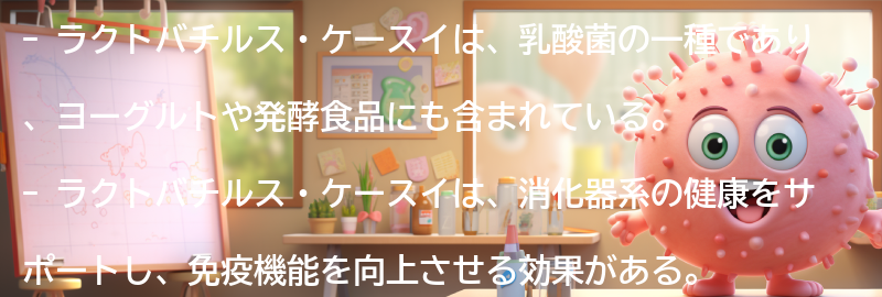 ラクトバチルス・ケースイとは？の要点まとめ