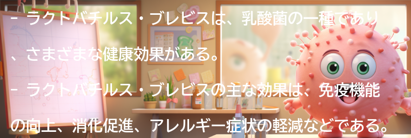 ラクトバチルス・ブレビスの注意点の要点まとめ
