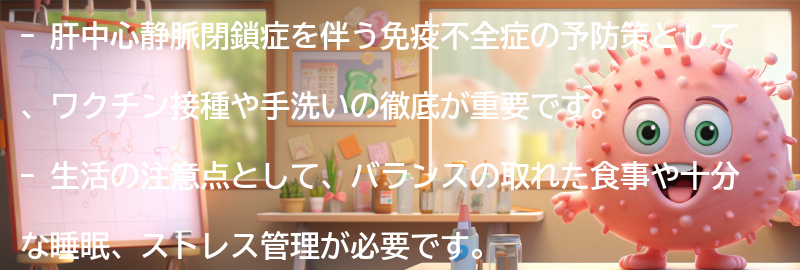 予防策と生活の注意点の要点まとめ