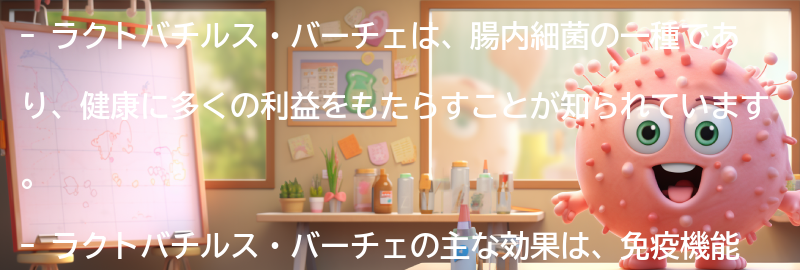 ラクトバチルス・バーチェの副作用と注意点の要点まとめ