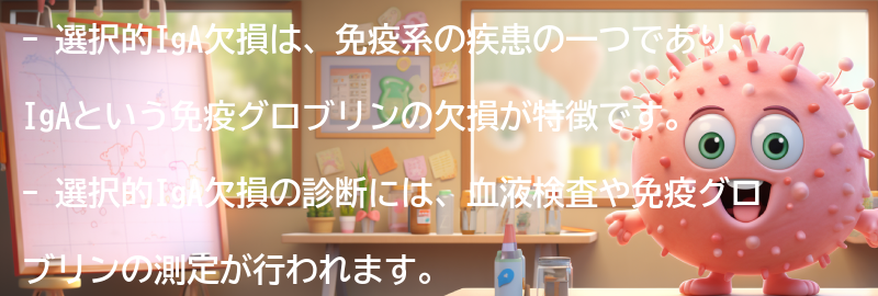 選択的IgA欠損の診断方法と治療法の要点まとめ