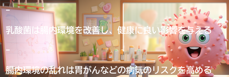 乳酸菌と健康な腸内環境の関係の要点まとめ