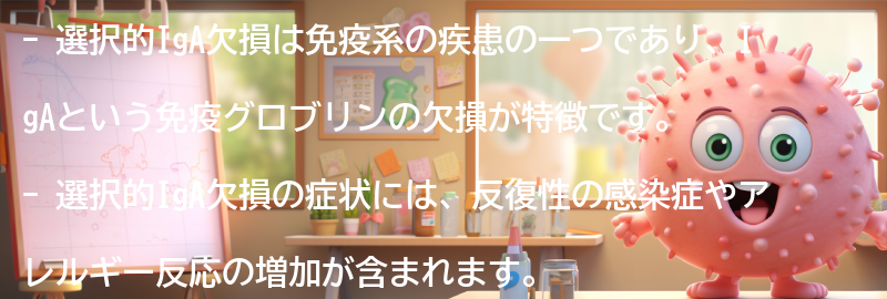 選択的IgA欠損に関するよくある質問と回答の要点まとめ