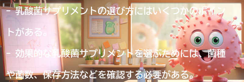 乳酸菌サプリメントの選び方とおすすめ商品の要点まとめ