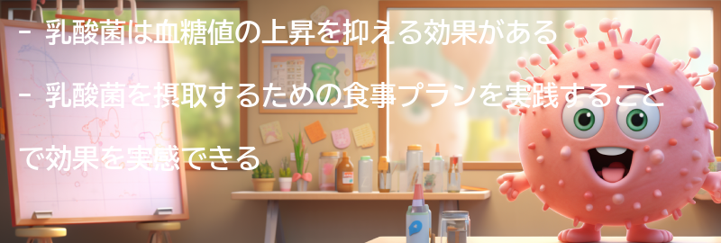 乳酸菌の効果を実感するための食事プランの要点まとめ