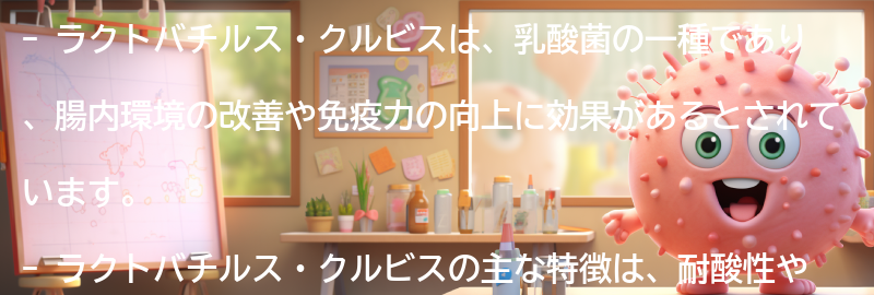 ラクトバチルス・クルビスの注意点と副作用の要点まとめ