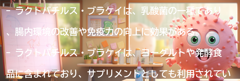 ラクトバチルス・ブラケイとはの要点まとめ