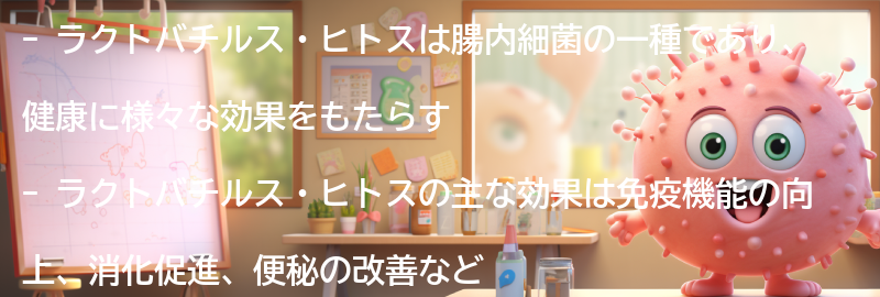 ラクトバチルス・ヒトスを摂取する際の注意点の要点まとめ